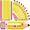 108 Pcs Pencil Desk Name Tags for Classroom with Alphabet (Yellow, Blue, and Red) 	12.99 x 3.15 inch